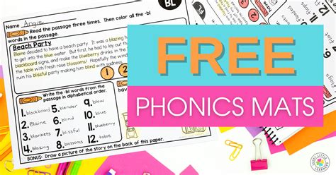 phonics worksheets lucky  learners