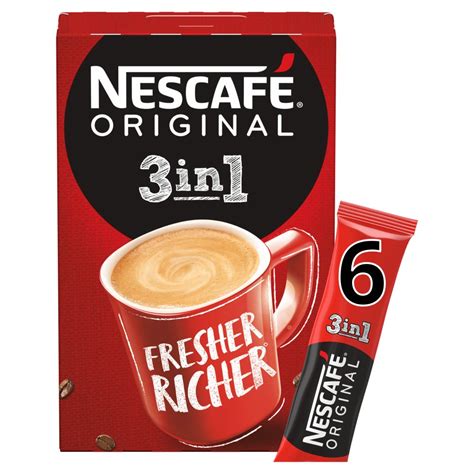 nescafe original  instant coffee  sachets  box   britishgramcom