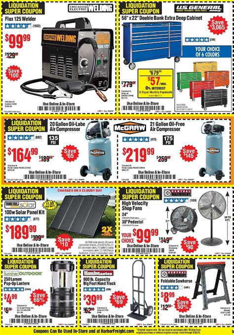 harbor freight tools  offers special buys  september  page