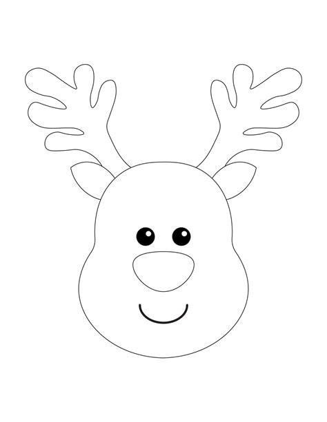 printable reindeer templates daily printables fillable form
