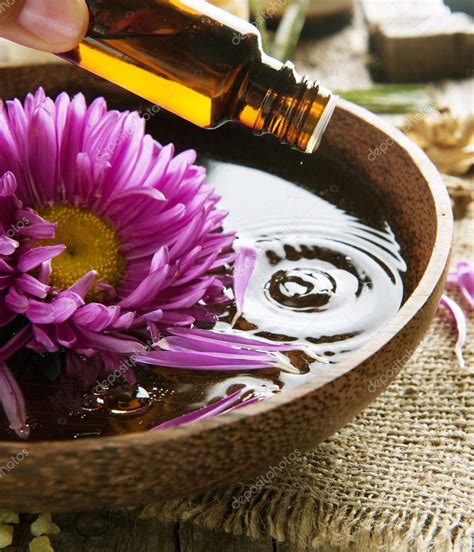 aromatherapy essential oil spa  beauty treatment stock photo