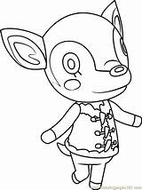 Animal Crossing Coloring Fauna Pages Kids Coloringpages101 Online sketch template