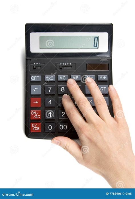 calculator stock foto image  vertoning financieel