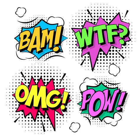 comic effect  vector art   downloads