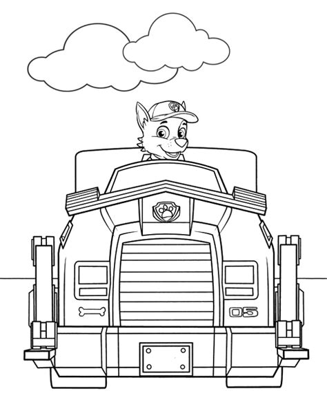 rocky vehicle  coloring sheet