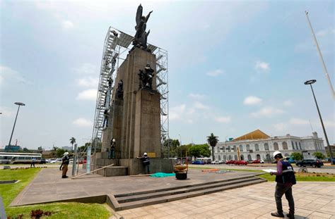 inician estudios  restaurar monumento en homenaje  miguel grau el men