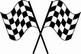 Flags Checkered Crossed Race Flag Car Racing Clip Decal Clipart Cars Sticker Trailer Pages Decals X36 Birthday sketch template