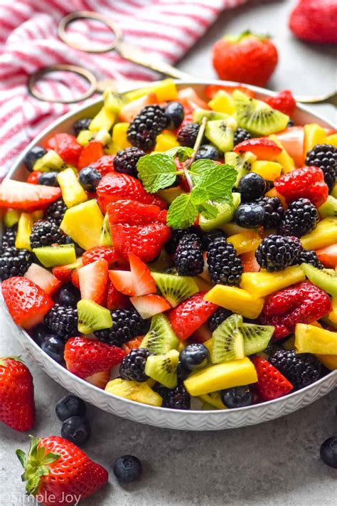 fruit salad simple joy