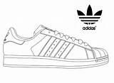 Adidas Coloring Superstar Sneakers Shoes Pages Addidas Logo Star Sketch Drawings Coloringpagesfortoddlers Stress Melting Nike Choose Board sketch template