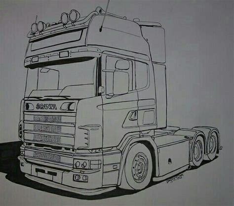 scania kleurplaat coloring pages