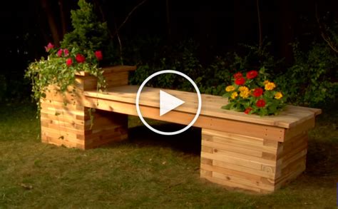 build  planter bench   small backyard