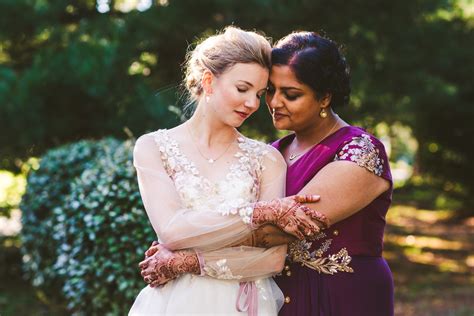 Beautiful Multicultural Marathi Lesbian Wedding In Virginia