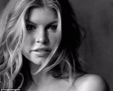 Fergie Goes Topless On A Bed Wearing Just Her Calvin Klein Undies In