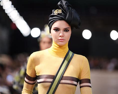 kendall jenner see thru to nipples on the runway at new york fashion week 4387 celebrity