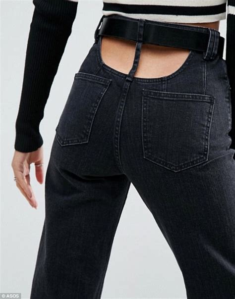 Asos Sells Bizarre Plumber S Butt Jeans Daily Mail Online