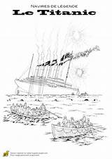 Titanic Bateau Navires Legende Hugolescargot Coloring Bateaux Partager sketch template