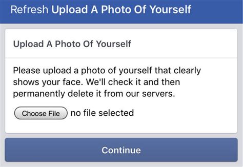 Фейсбук просит загрузить фото лица при регистрации аккаунта it новости