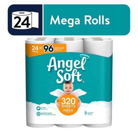 angel soft toilet paper  mega rolls walmartcom