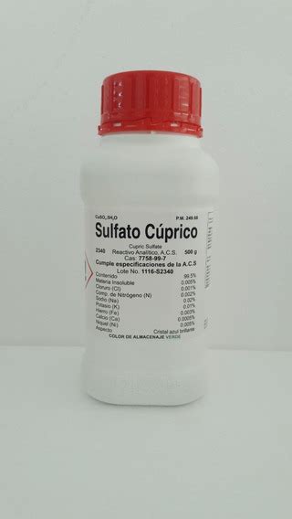 sulfato de cobre pentahidratado mx