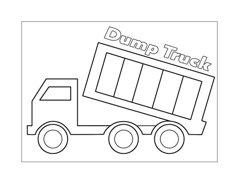 dump truck coloring pages printable coloring pages