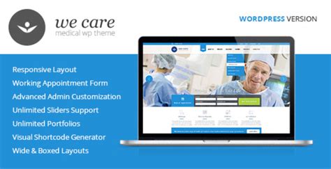 care medical health wordpress theme wpnull