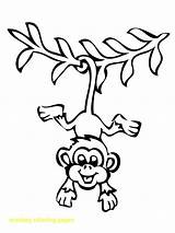Monkey Coloring Howler Getdrawings sketch template