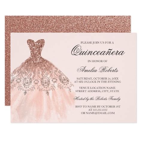 striking printable quinceanera invitations gary website