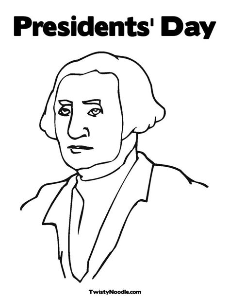 presidents day  colouring pages