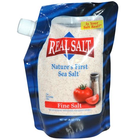 real salt ancient fine sea salt  oz   iherbcom