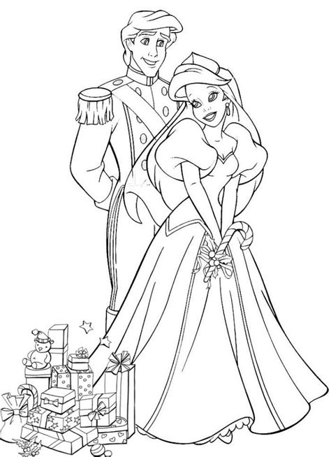 ariel  eric coloring pages coloring home
