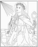 Coloring Catholic St Saints Pages sketch template