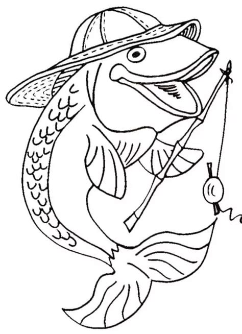 fishing coloring pages  print  fishing coloring pages  fish