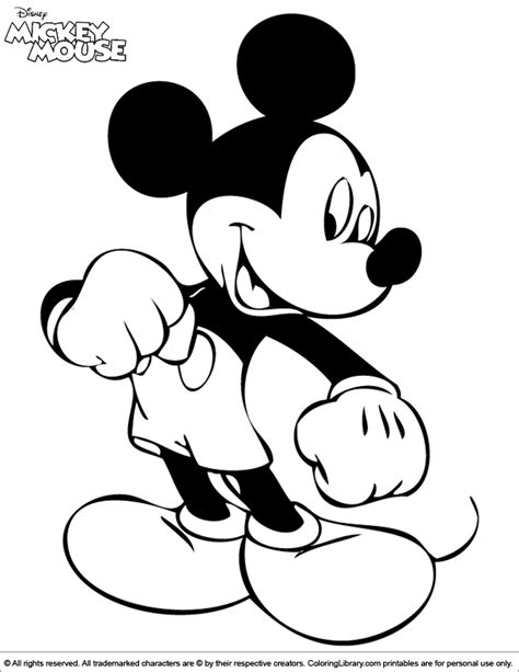 mickey mouse coloring page  color   coloring library