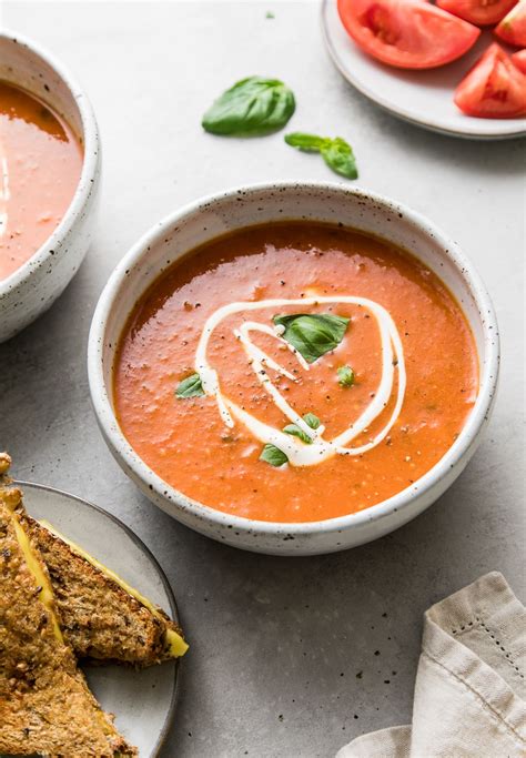 Homemade Tomato Basil Soup Easy Vegan The Simple Veganista