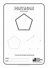 Geometric Shapes Coloring Pages Pentagon Cool Kids sketch template