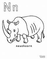 Neushoorn sketch template