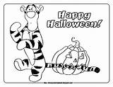 Halloween Coloring Pages Sheets Pooh Tigger Disney Friends Kids Pumpkin Gathered Piglet Celebrate These His sketch template