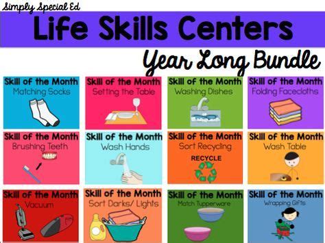 life skills centers year long bundle life skills lessons teaching life