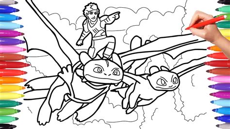 train  dragon toothless coloring pages