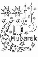 Eid Mubarak Ramadan Bingo sketch template