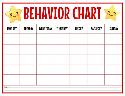 printable behavior sticker chart behavior sticker chart reward chart