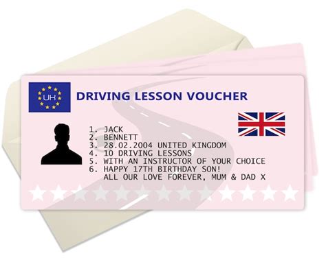template  printable driving lesson gift voucher template img mayonegg