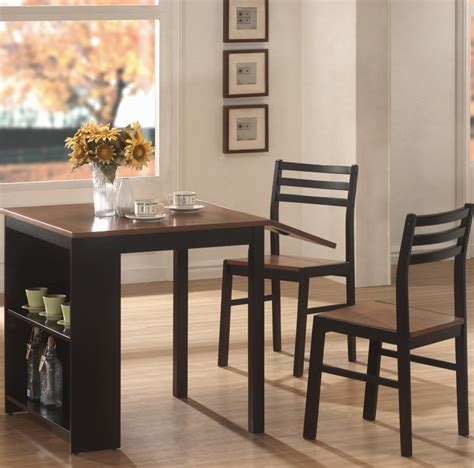 modern small dining table set breakfast nook wood