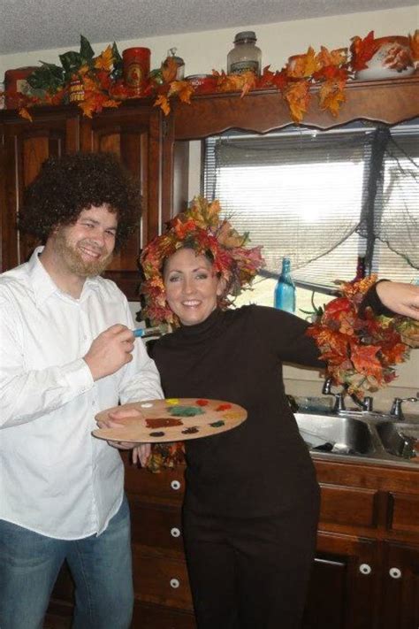 bob ross and his happy little tree halloween costumes