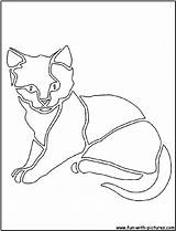 Cutout Kitten Coloring Fun sketch template