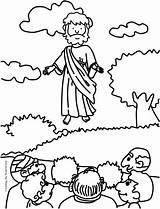 Jesus Ascension Coloring Pages Bible Sheet Christ Crafts Kids Ascending Sunday School Joy Great Printable Preschool Craft Activities Activity Stories sketch template