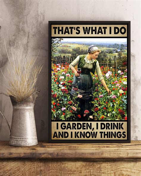 buy    garden poster vintage poster gardening poster etsy