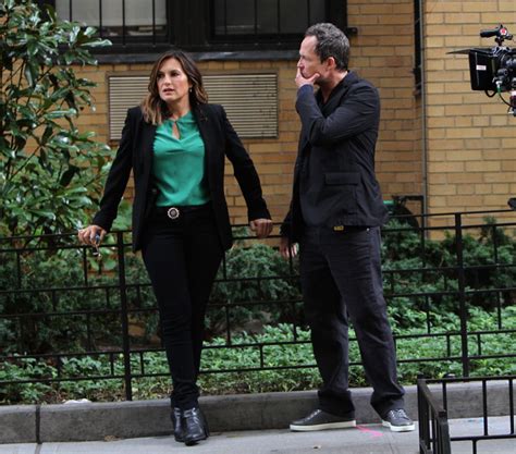 Mariska Hargitay On The Set Of Law And Order Svu In New