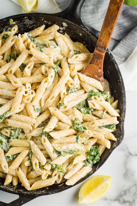 pot creamy spinach pasta