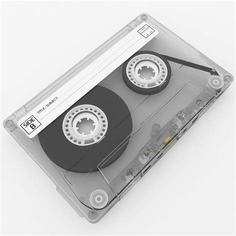 3d Cassette Compact Tape Turbosquid 1298825